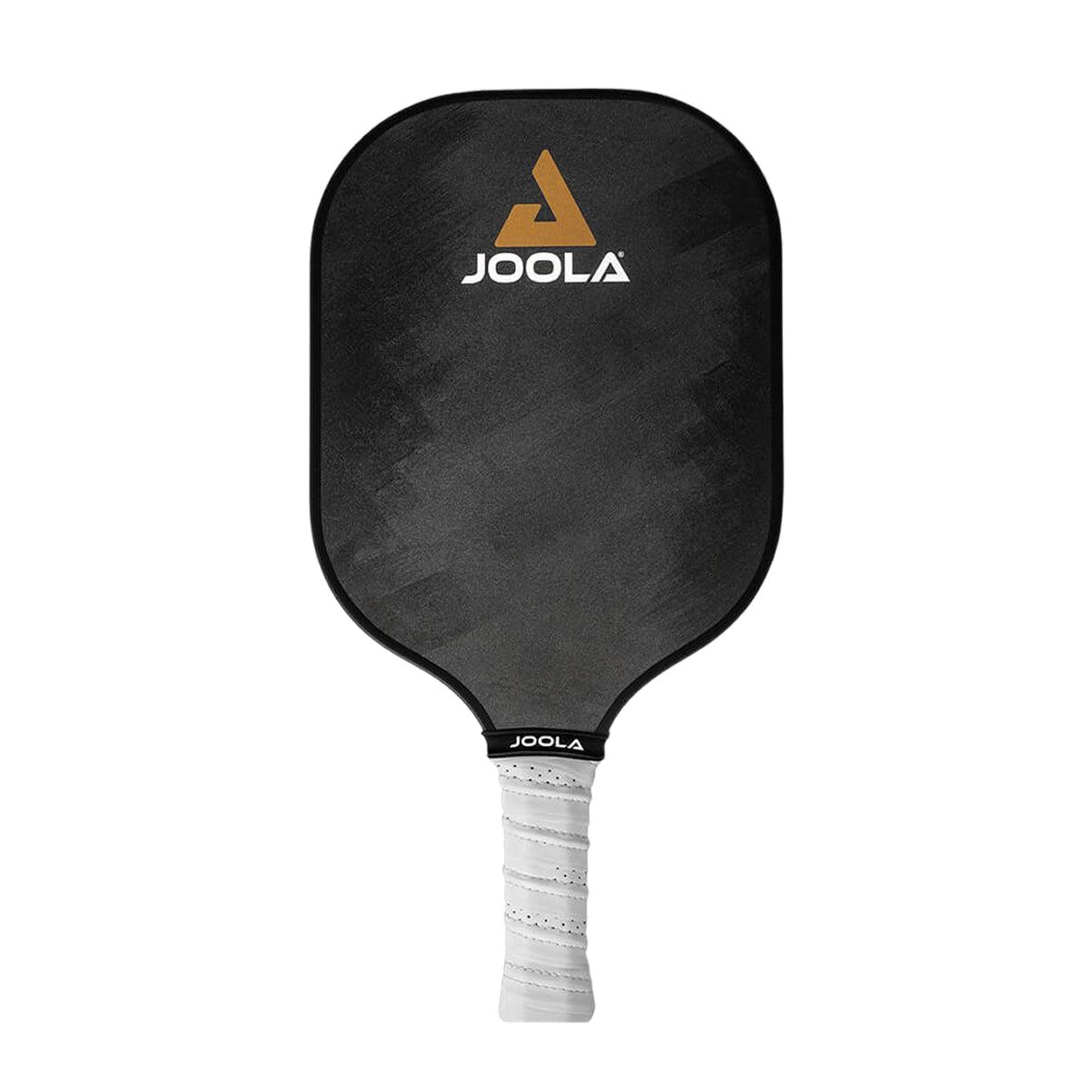 Schwarzer JOOLA Pickleball-Schläger mit weißem Griff.