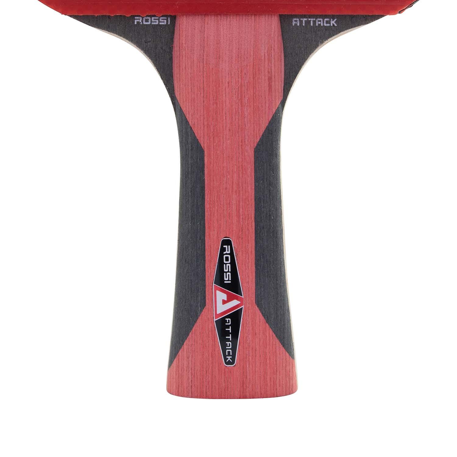 Rückansicht des JOOLA Tischtennisschläger ROSSKOPF ATTACK, mit Sicht auf die Materialbeschaffenheit.