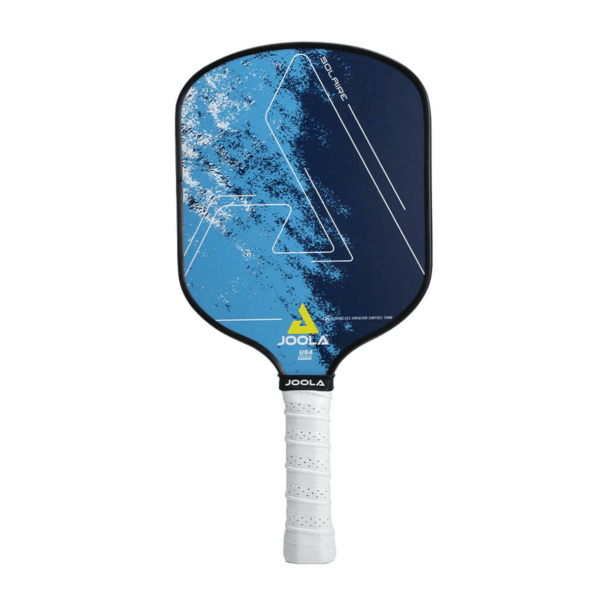 JOOLA Pickleball Schläger Solaire FAS 13 in Seitenansicht mit Fokus auf das Design.