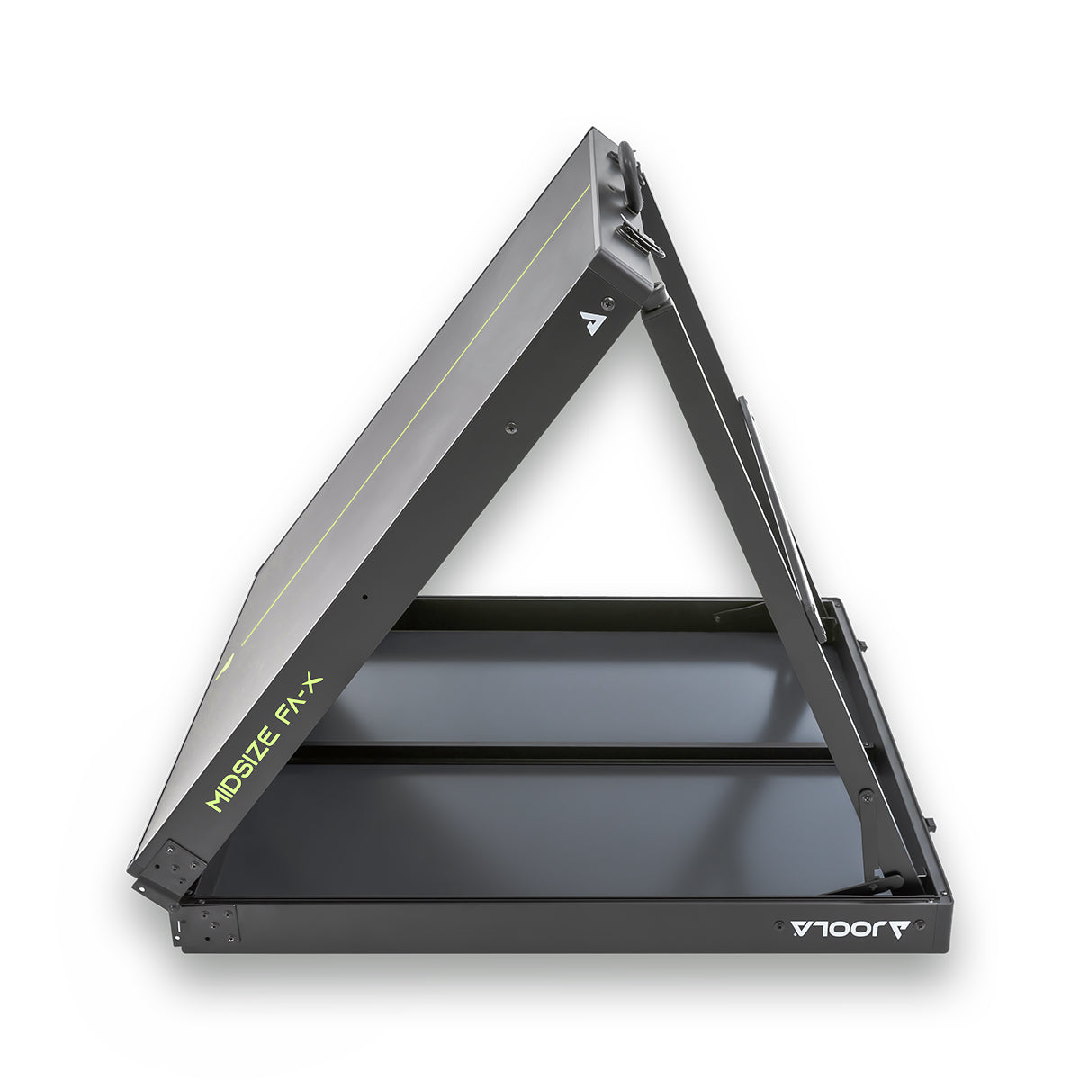 Klappbares Tischtennisnetz mit Rahmen in Schwarz, Modell "Midsize Fixx".